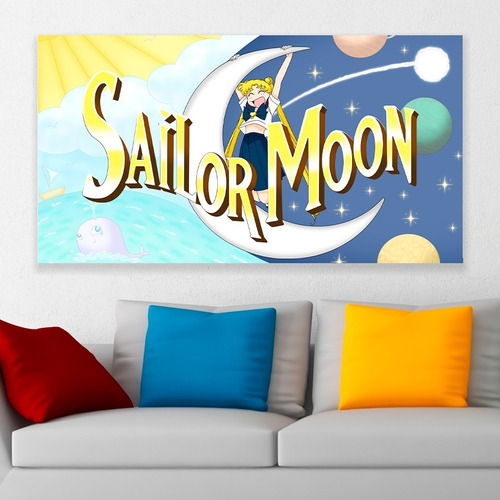 Cuadro Decorativo Sailor Moon Art 80x50cm