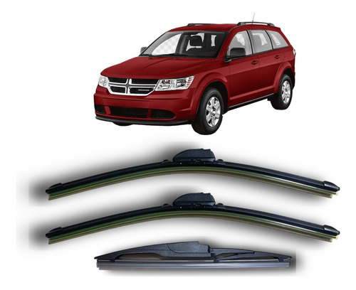 Kit 3 Escobillas Limpiaparabrisas Dodge Journey 2008 A 2023