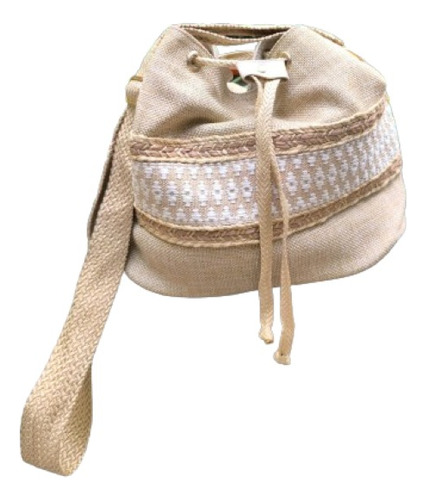 Bolso Cartera O Manoslibre Tipo Tula En Yute Fibra Natural