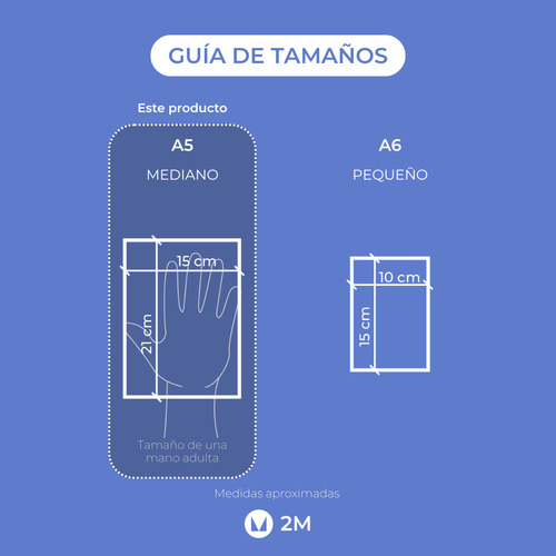 Libreta Ecológica A5 30 Hojas Lisas - 2m Blanco