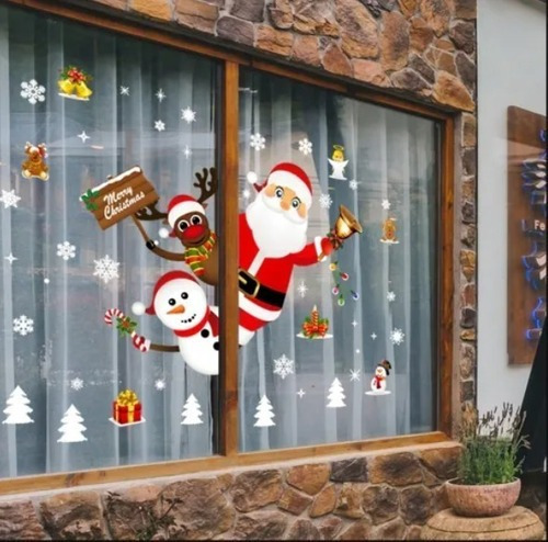 Adhesivos Decorativos Para Ventanas De Navidad