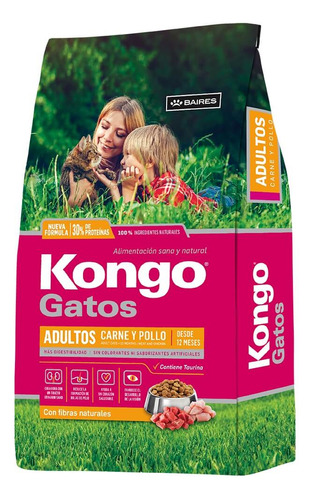 Kongo Alimento Gato Kongo Adulto Carne Y Pollo 8 Kg