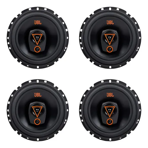 Kit 4 Falantes 6 Polegadas Jbl 6trms80 Triaxial 320w 4 Ohms Preto