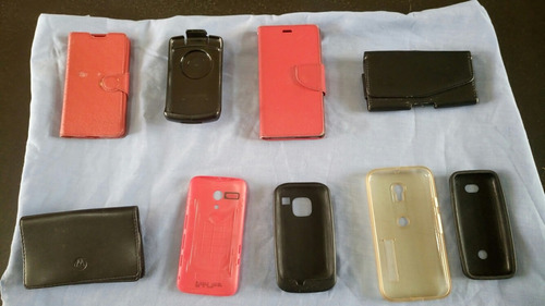 Lote De Nueve Fundas Y Protectores De Celulares Varias Usada