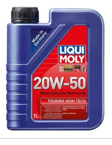 Aceite Motor Liqui Moly 20w50 Touring High Tech 1 Litro