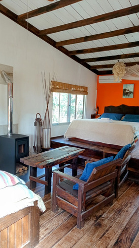 En Alquiler! Cabaña Cambalache, De Madera En Monoambiente. A 350mts. De La Playa De La Viuda. Para Hasta 3 Adultos. Punta Del Diablo, Rocha, Uruguay.