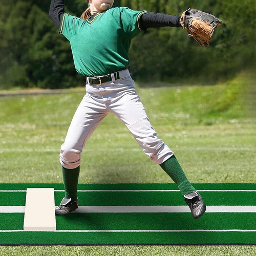 Mat De Lanzamiento De Softball Mat De Verde 92x305cm