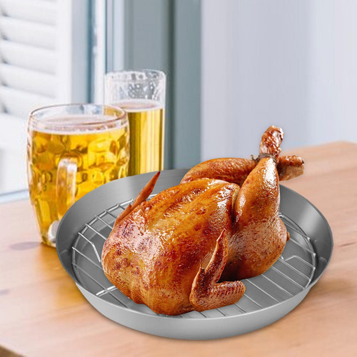 Bandeja Para Hornear De Acero Inoxidable Con 20 Centímetros