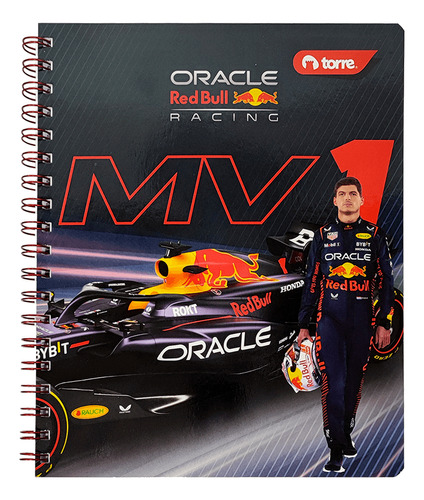 Cuaderno Clasico Redbull Racing 7 Mm 100 Hojas Torre Pack 5