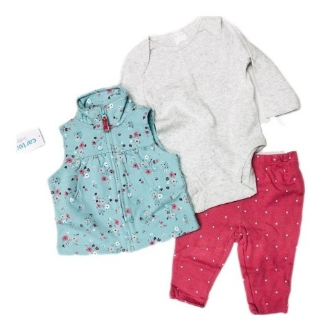 Conjunto Con Chaleco Niña Baby Carter's