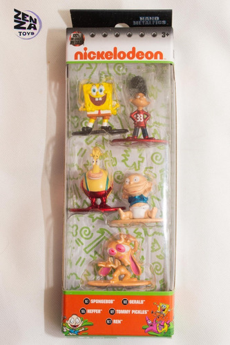 Set Nickelodeon Bob Esponja, Gerald, Tommy Nano Metalfigs  