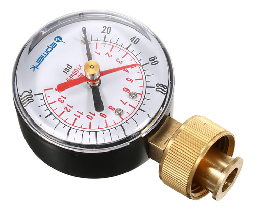 Manómetro De Prueba De Agua A Presión Hembra 0-200 Con Presi