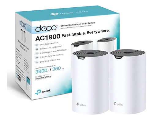 Set 2 Sistemas Nodos Router Mesh Wifi Deco S7 Tp-link Ac1900