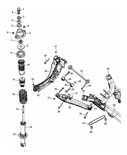 Amortiguador Trasero Dodge Journey 2012 2.4l Mopar