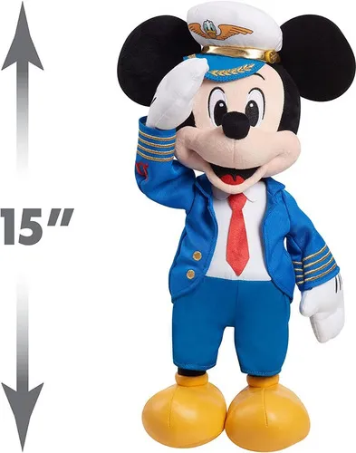 Disney Peluche Mickey Mouse Piloto Aviador 38 Cm D23