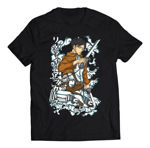 Polera Anime - Shingeki No Kyojin Levi Ackerman Humo