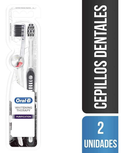 Cepillos Oral B Whitening Therapy Purification Suave X2 Un