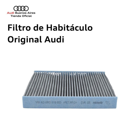 Imagen 5 de 9 de Filtro De Habitaculo Audi A1 2011 Al 2018
