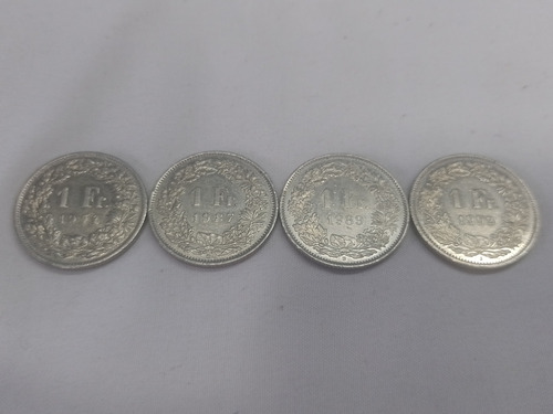 Monedas 1 Fr. Franco Suizo De Varios Años