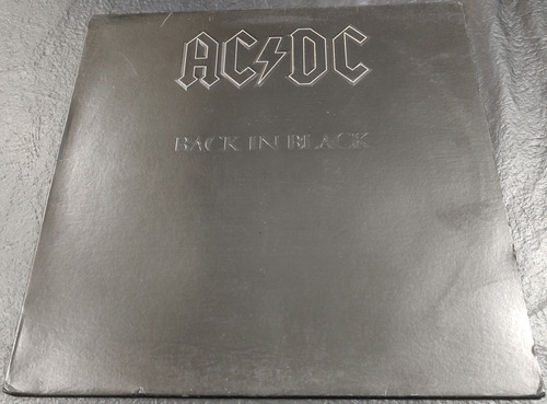 Ac Dc - Back In Black Lp Usa 1ra Edicion Con Relieve Saxon