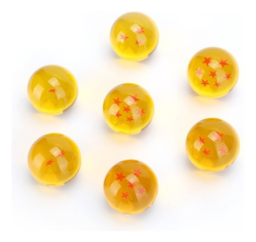 Juego De 7 Bolas De Cristal Jp Anime Dragonball Z Stars (bol
