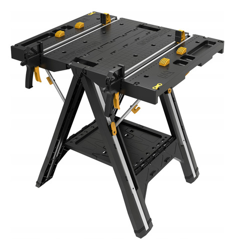 Mesa De Trabajo Plegable Y Caballete Para Sierra 2 En 1 Cat