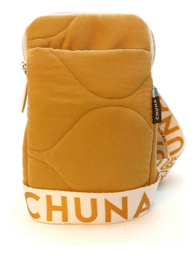 Porta Celular Chuna Lucca Morral Cartera Ondas Camel