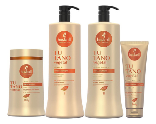 Kit Sh + Cond 1l Máscara 900gr Leave-in 240gr Haskell Tutano