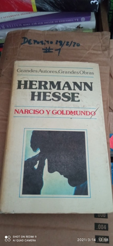 Libro Narciso Y Goldmundo. Hermann Hesse