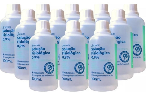 Solução Cloreto Sódio Farmax 100ml - 24 Unidades