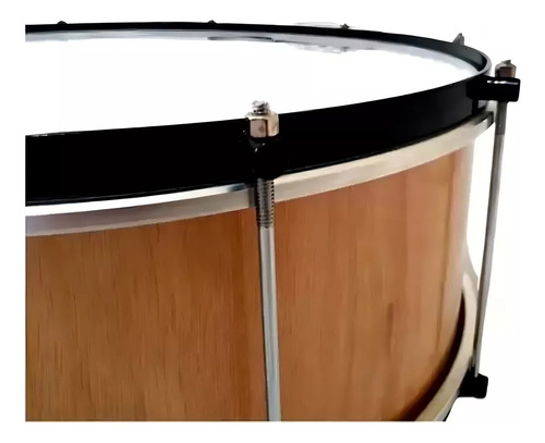 Kit Forró Baião Xote Música Festa Zabumba Triângulo Phx Cor Madeira