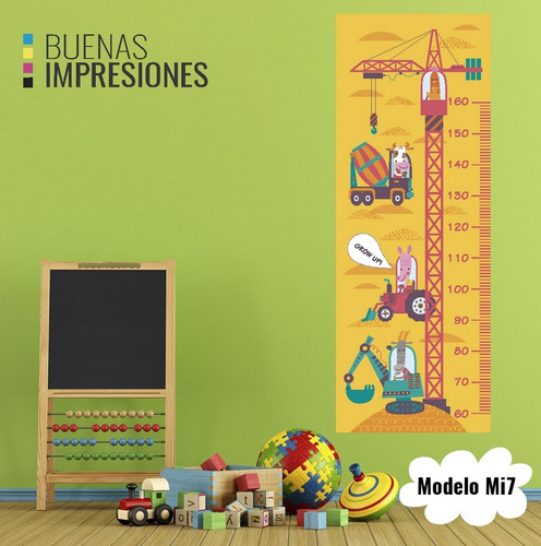 Imagen 7 de 9 de Vinilos Decorativos Medidores Infantiles Animales, Barcos