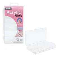 Comprar Uñas Postizas De Acrilico Redondas Evok 100 U
