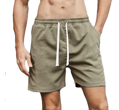 Pantalones Cortos Con Cordón Y Empalme De Cintura Elástica P