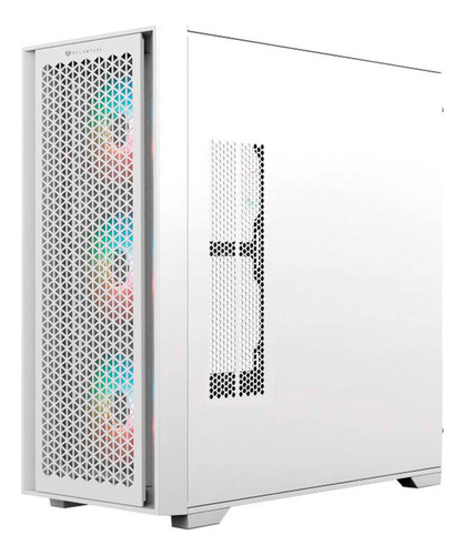 Gabinete Gamer Balam Rush Carbono Twin Mate 9000 E-atx Full Torre 4 Fan Argb Cristal Templado Frente Intercambiable Usb-c Blanco Br-938761