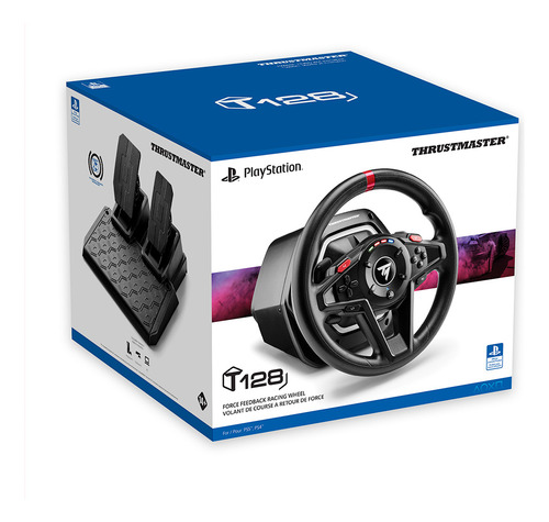 Thrustmaster T128,kit Volante+pedais Magnéticos - Ps5/4/3/pc