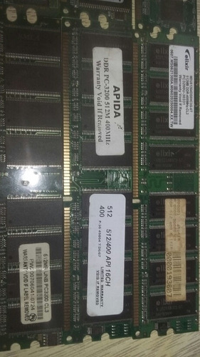 Memoria Ram 512mb 400mhz.