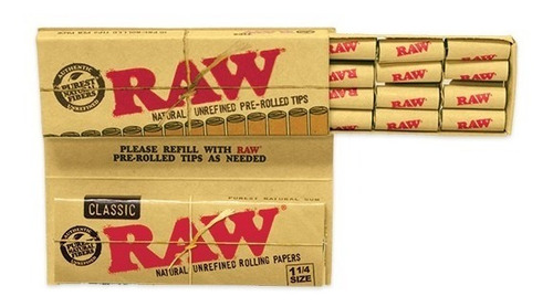 Raw Papel Para Armar Connoisseur Classic + Prerolled Tips 