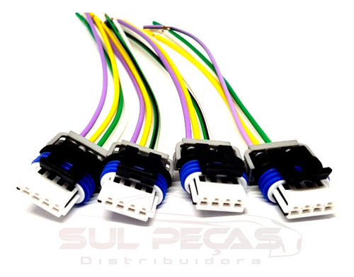 4x Plug Conector Bobina Ignição Onix Prisma 1.0 1.4 Flex
