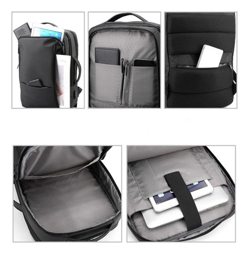 Mochila Impermeable Con Usb Multifuncional
