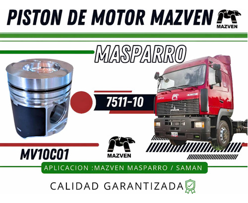 Piston De Motor Mazven Masparro Saman