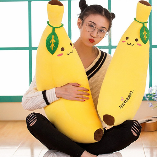 50 Cm Juguetes De Peluche Almohada Plátano Almohada Larga Mu