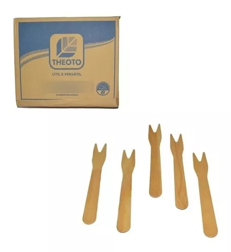 Kit 100 Peças Garfo Petisco Grande De Pau Madeira 22 Cm - Plastificar -  Soluções de Encadernações e Plastificações