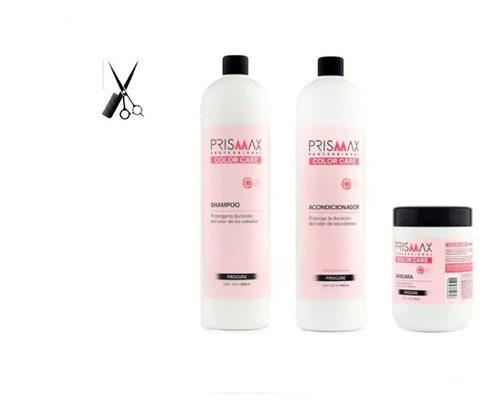  Kit Shampoo, Aco Y Máscara Color Care - Prismax