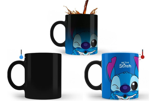 Taza Mágica Stitch  Lilo & Stitch Sublimada Premium! 24hrs