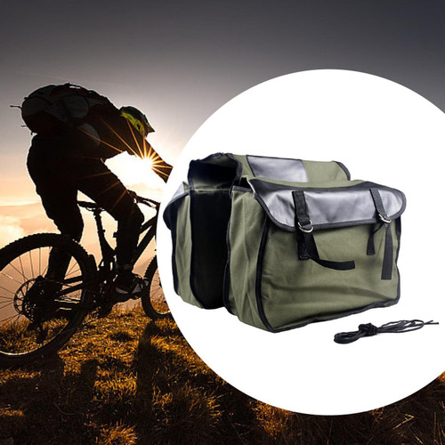 Bolsa De Almacenamiento De Bicicletas Con Verde Gris