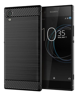 Funda Fibra Carbono Compatible Con Sony Xperia Xa1 Plus