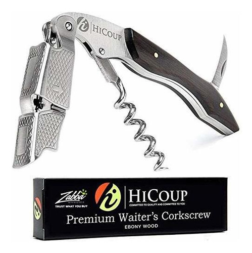 Sacacorchos Hicoup Premium Ergonomico De Acero Inoxidable 