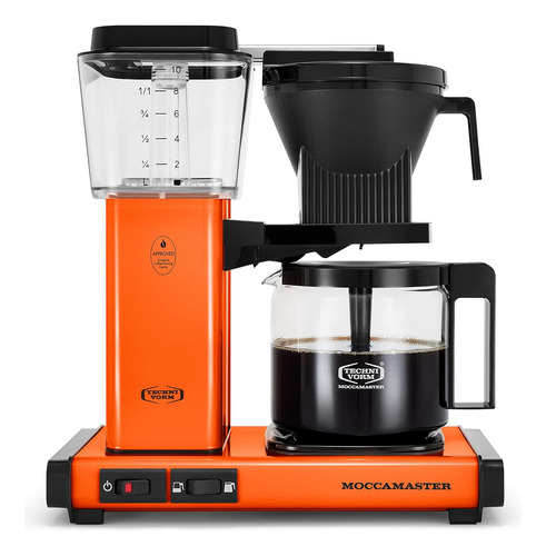 Cafetera Moccamaster Kbgv, 1.25 L, Naranja