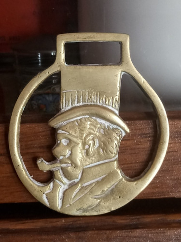 Antigua Medalla Adorno Inglés Para Caballos